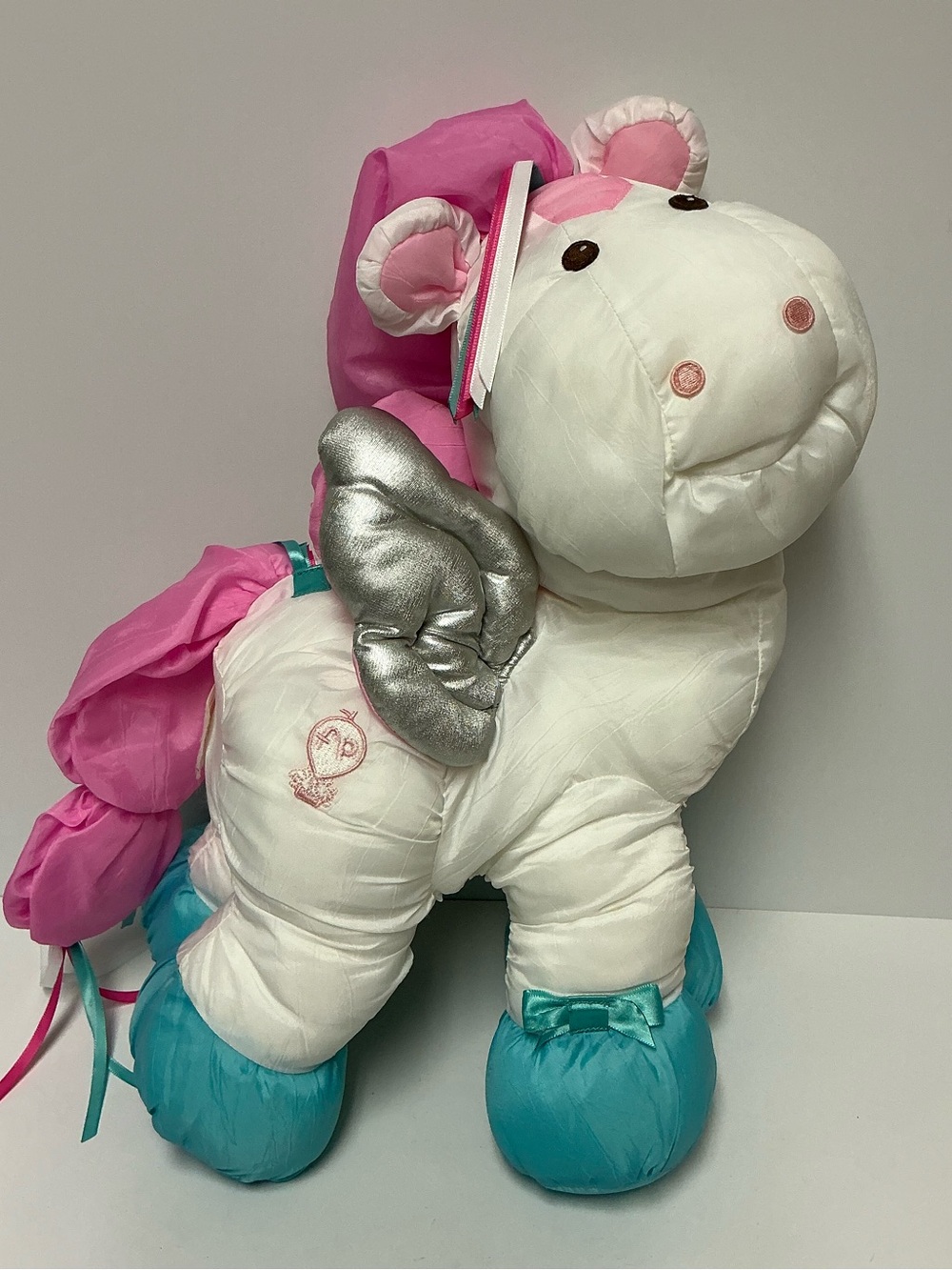 Vintage Puffalump Enchanted Starfire Pegasus Horse Plush 1980's Fisher-Price